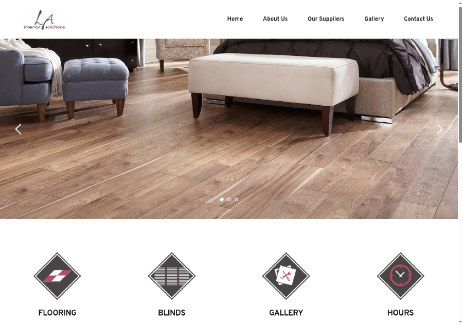 LA Interior Solutions website screenshot